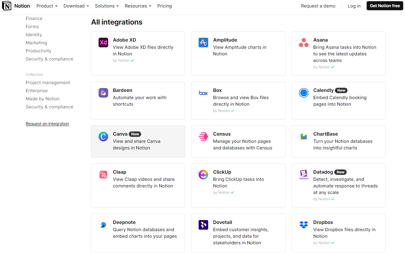  Integrations with Notion