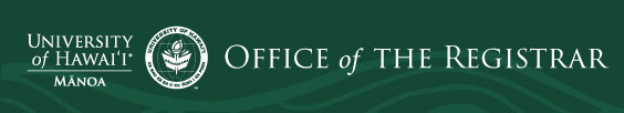 Graphic of the Registrar Office Banner