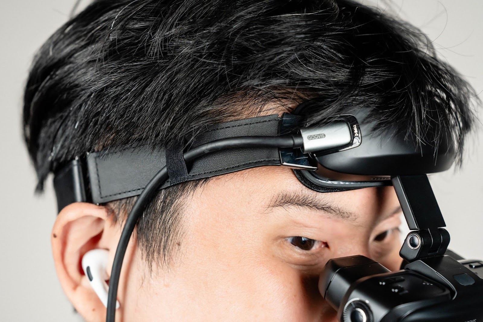 近視眼鏡可用 掌上型 130 吋 GOOVIS ART 懸浮式頭顯 開放式監看器｜DP Alt Mode、DMM VR、3D 影片｜科技狗 - DMM, GOOVIS, VR, 頭戴顯示器 - 科技狗 3C DOG