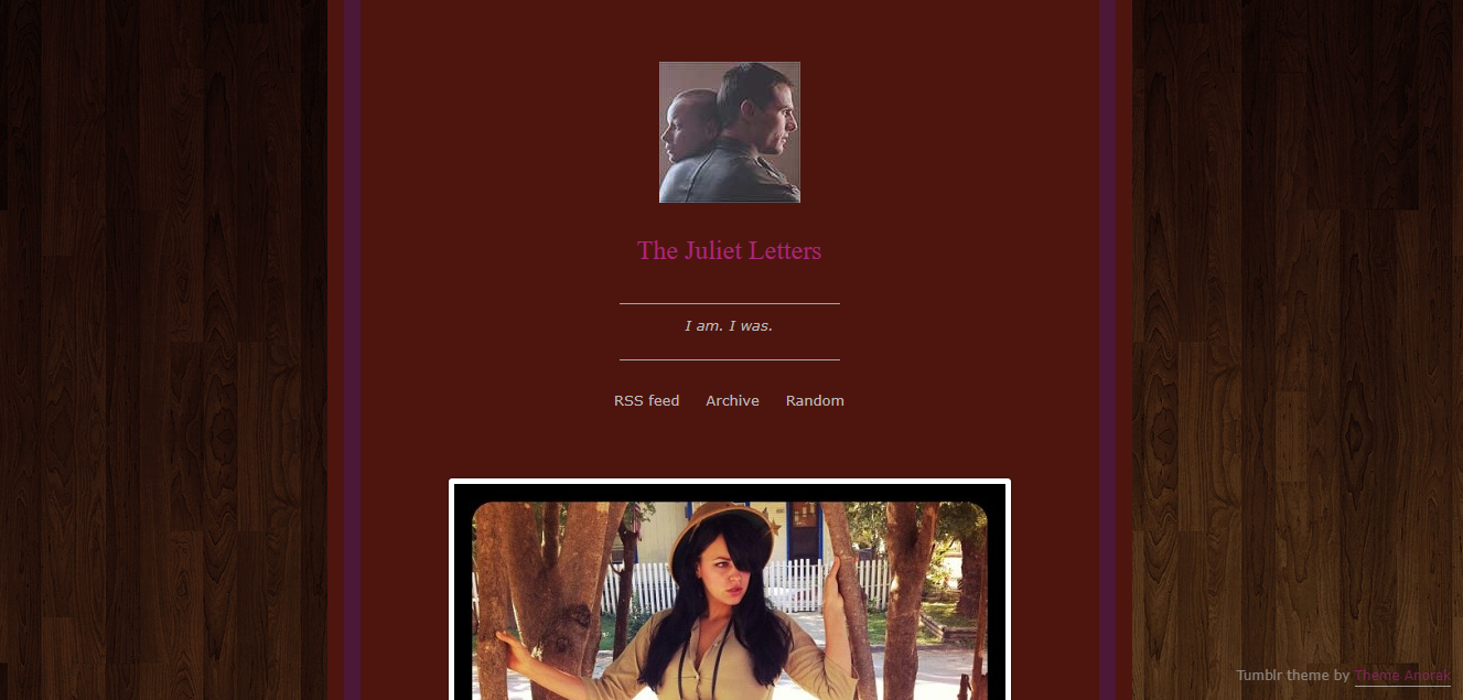 Homepage of The Juliet Letters - an inspirational blog on Tumblr