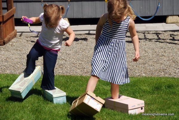 A simple shoe box turns into loads of fun in this multiple skill ...