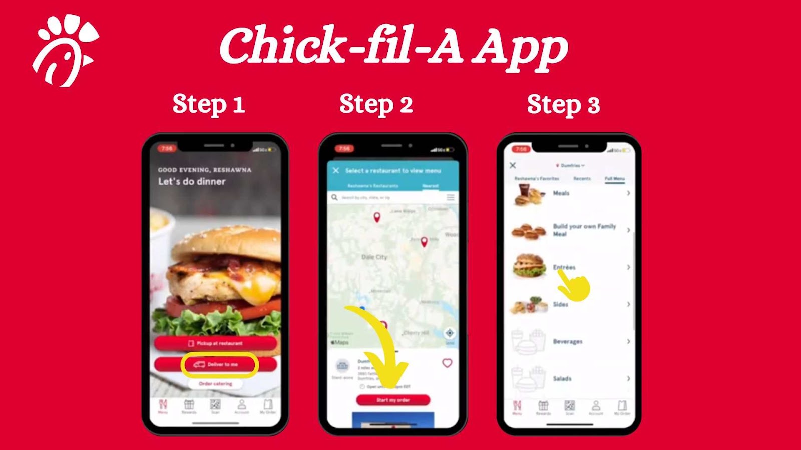 Chick Fil A Delivery process