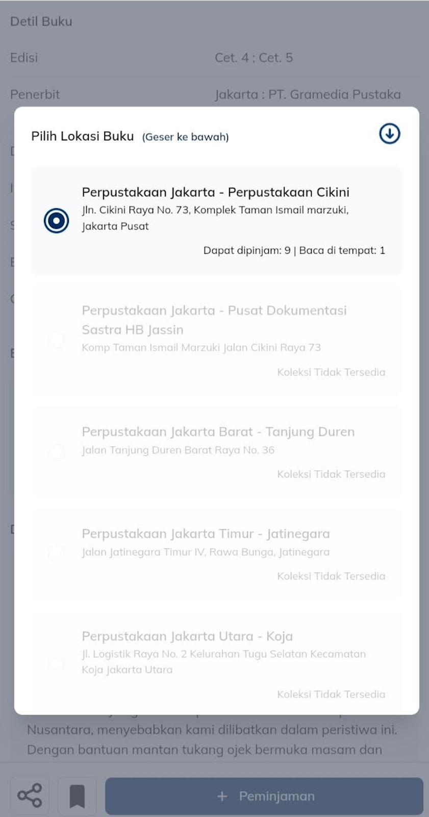 Daftar perpustakaan di Jakarta