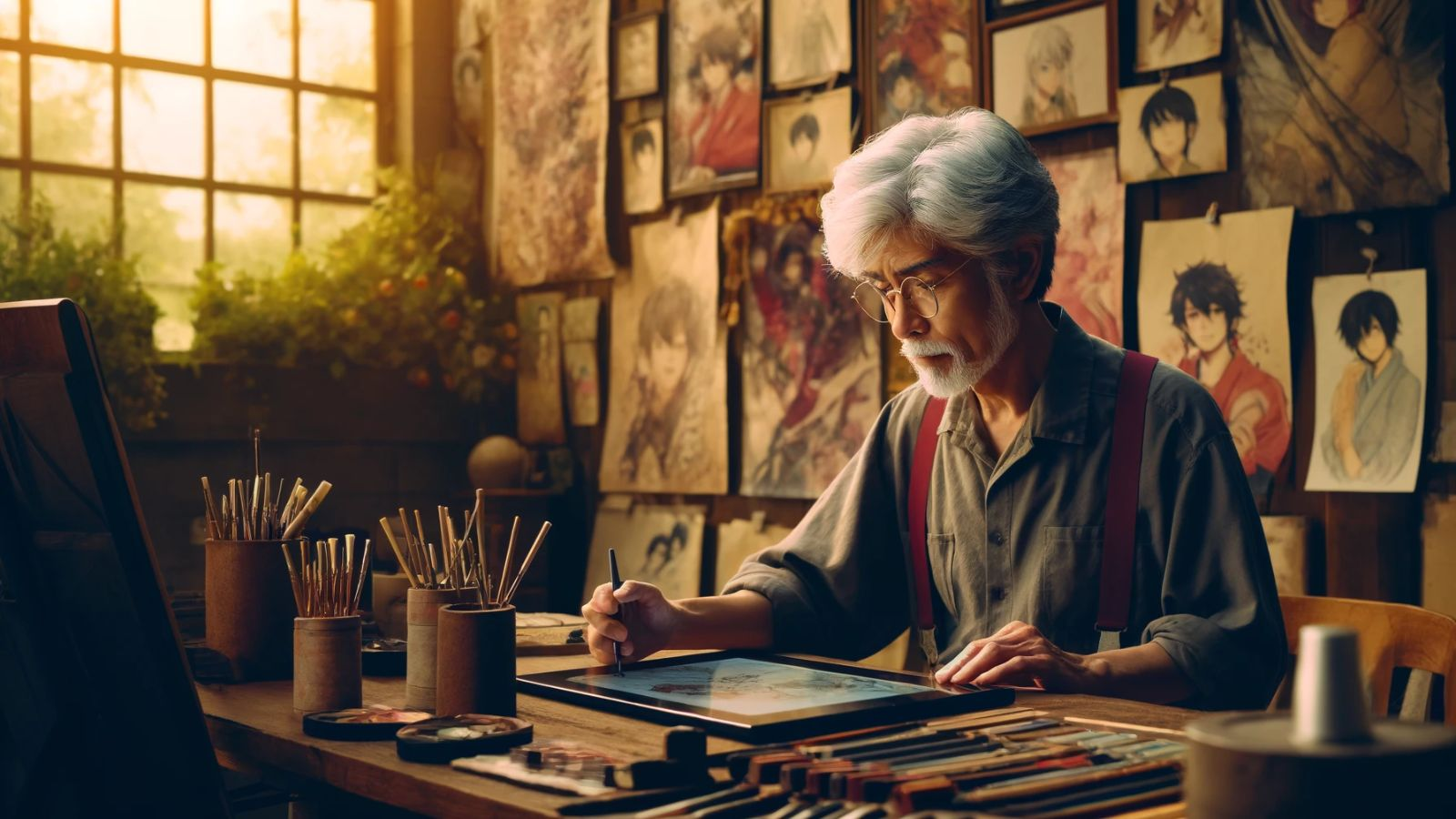 Anime artist who is already a master of drawing anime characters