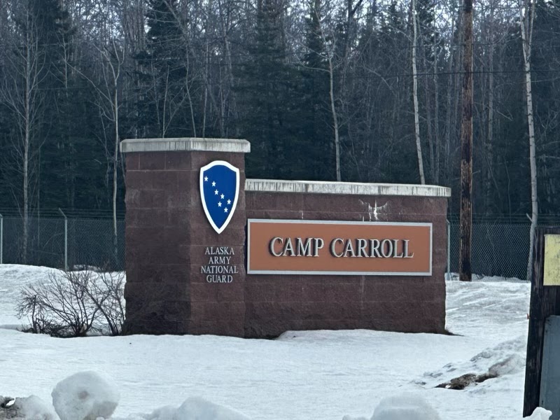 The welcome gate to Camp Carroll