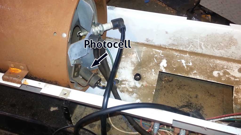 photocell of torpedo heater