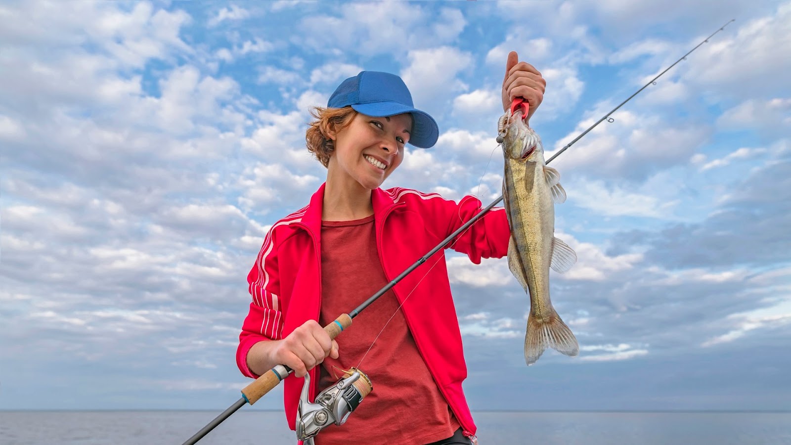 Successfully catch walleye fish 