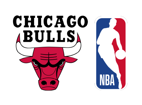 Chicago bulls logo and NBA logo