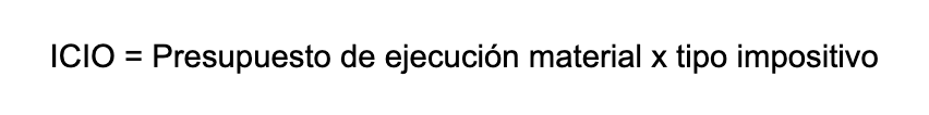 Fórmula para calcular el ICIO