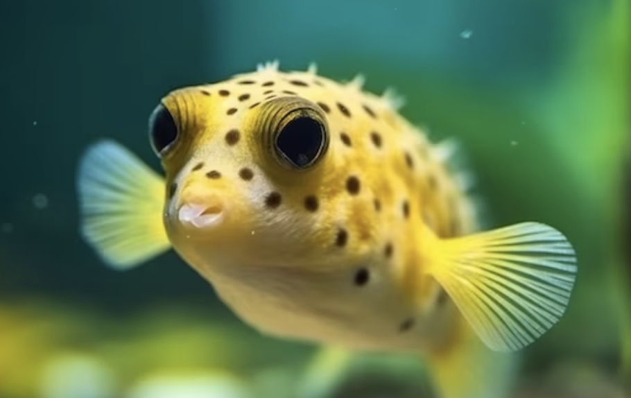 Saltwater Fish for Aquariums - Golden Arothron Puffer