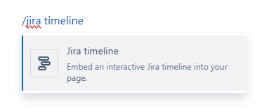 jira timeline to confluence option