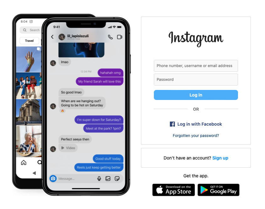 Instagram to mp4 - Instagram log in