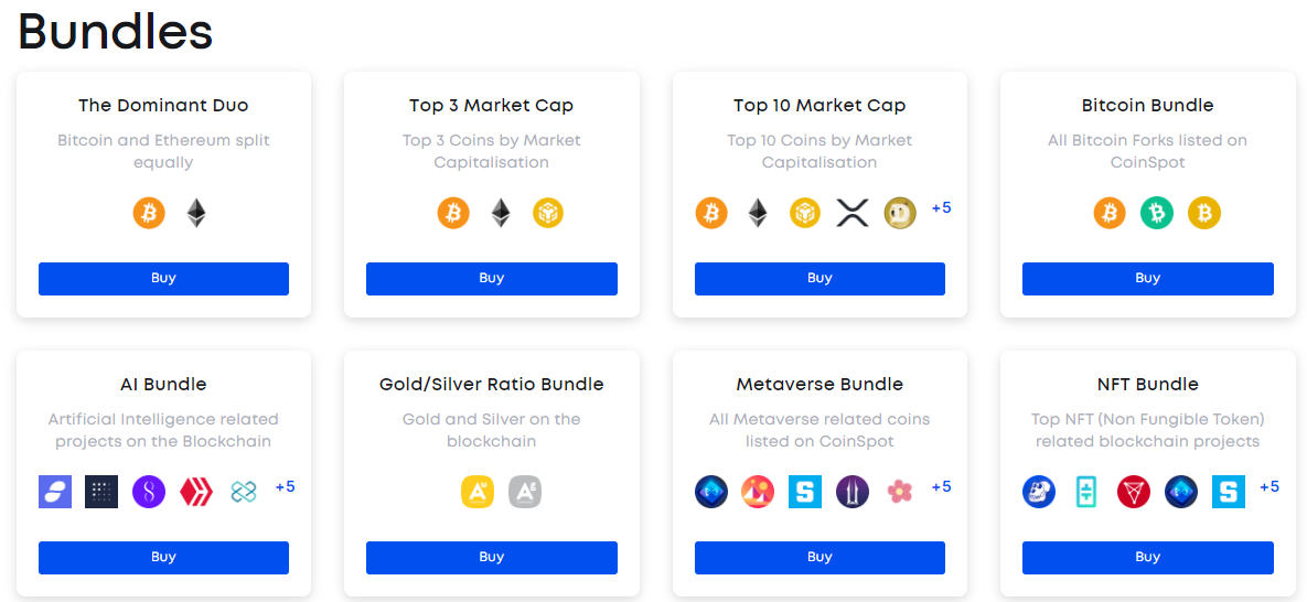 coinspot bundles