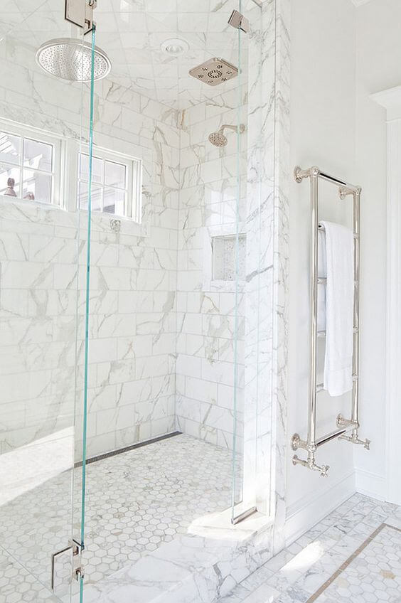 Marble Tile for Walk In Shower Tile Ideas - Harptimes.com