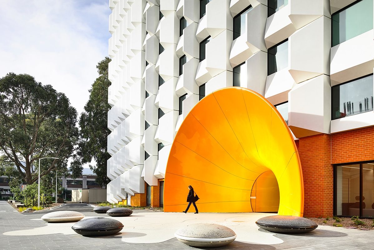 A vibrant facade of Monash University in Australia - Utilize parametric design for energy efficient buildings - image 1