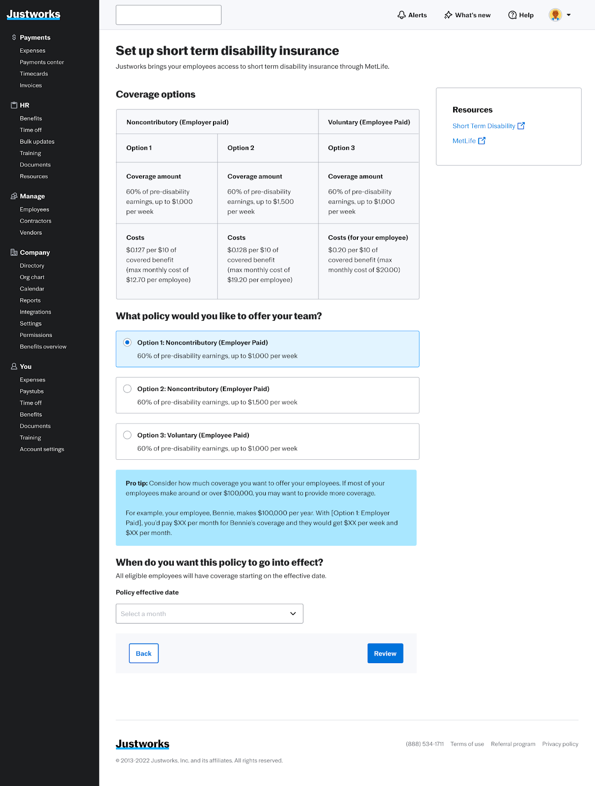 Short Term Disability Insurance – Justworks Help Center 