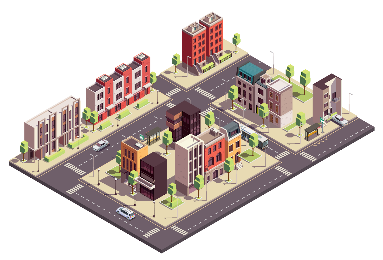 An image of a game with isometric perspective