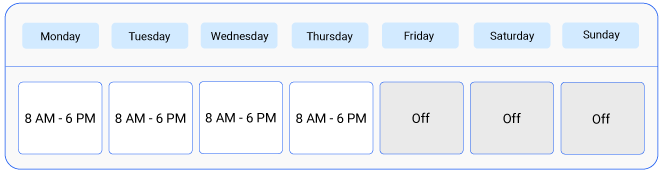 4/10 workweek schedule