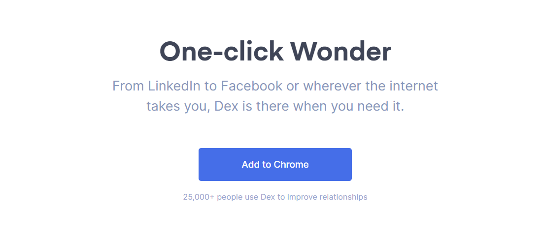 Once-click Wonder with Dex CRM