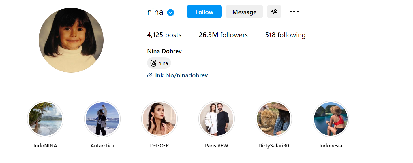 Nina Dobrev Instagram