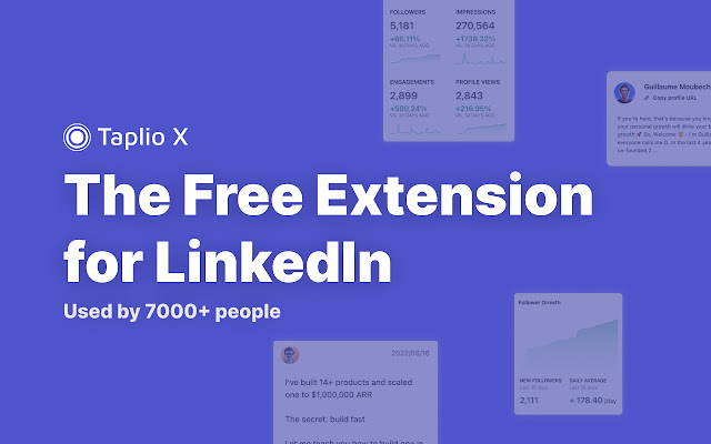 LinkedIn Chrome Extension for Taplio