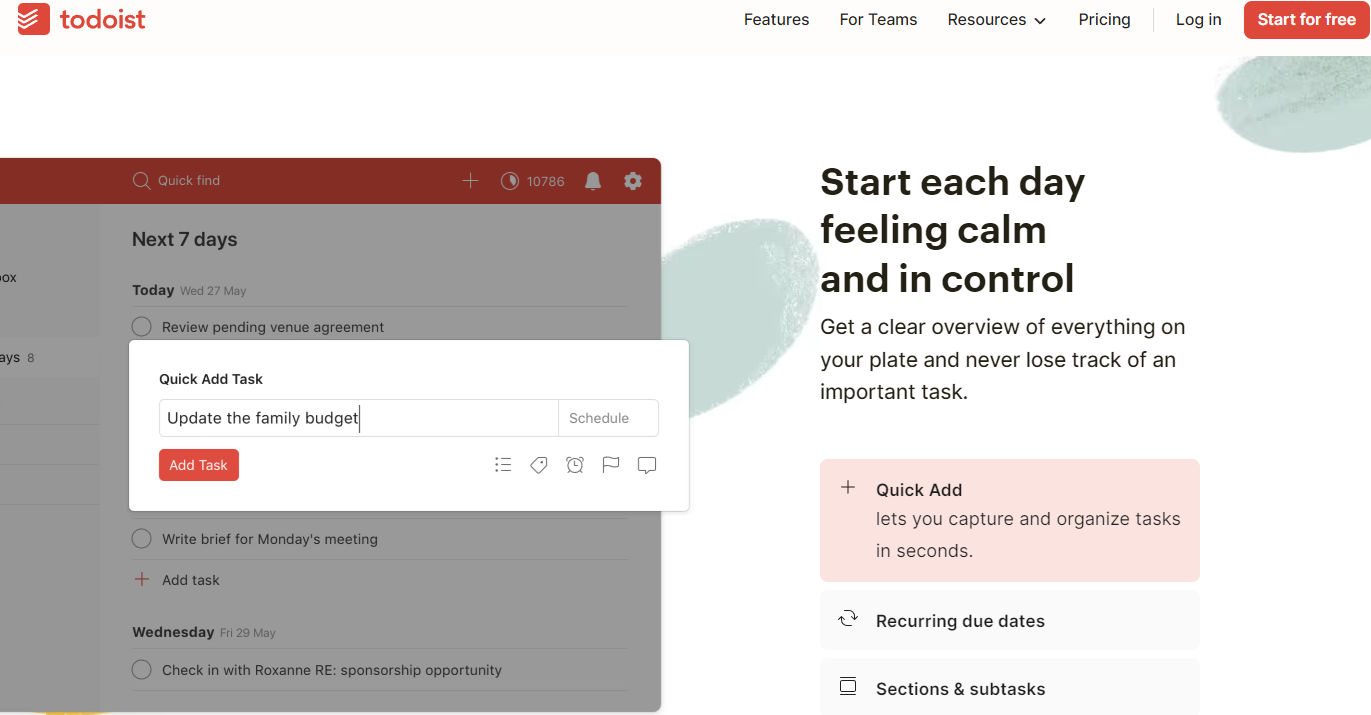 Todoist Features