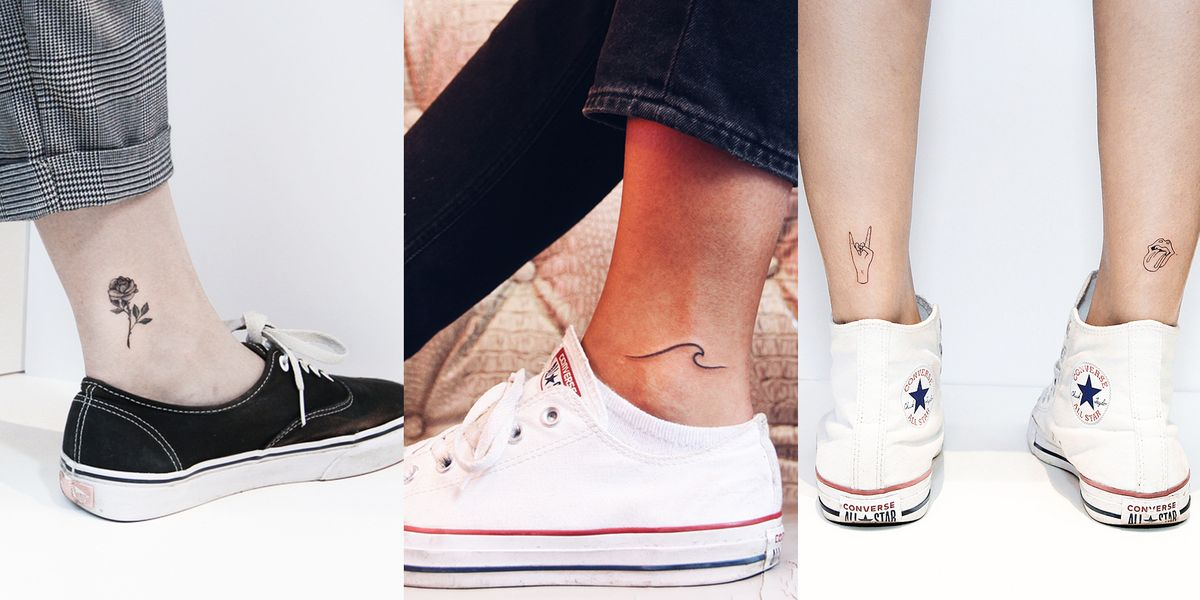 minimal designs for ankle tattoos