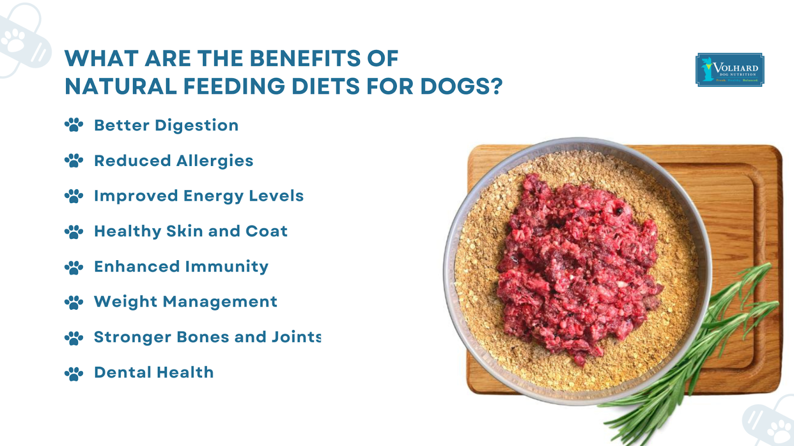 Benefits natural diets dogs