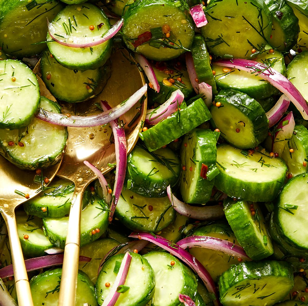 Classic cucumber salad