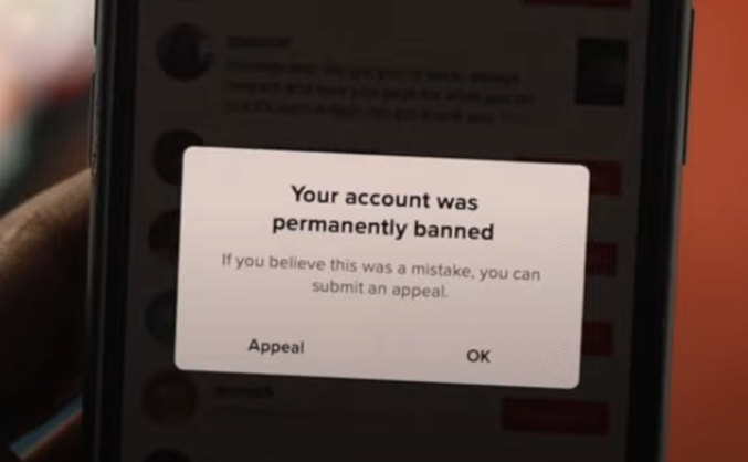 Submitting appeal to TikTok