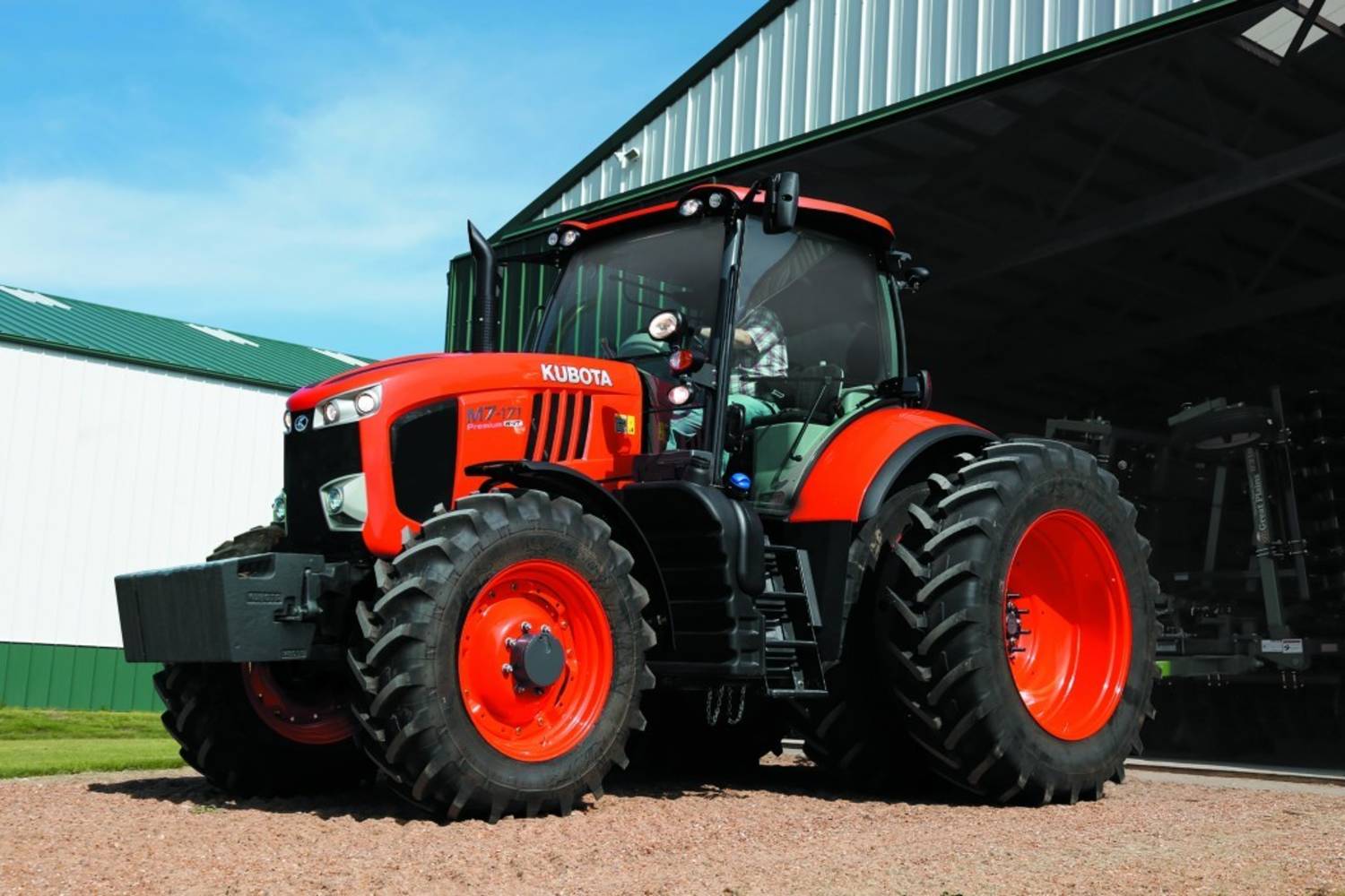 Image of a Kubota M7 series tractor.