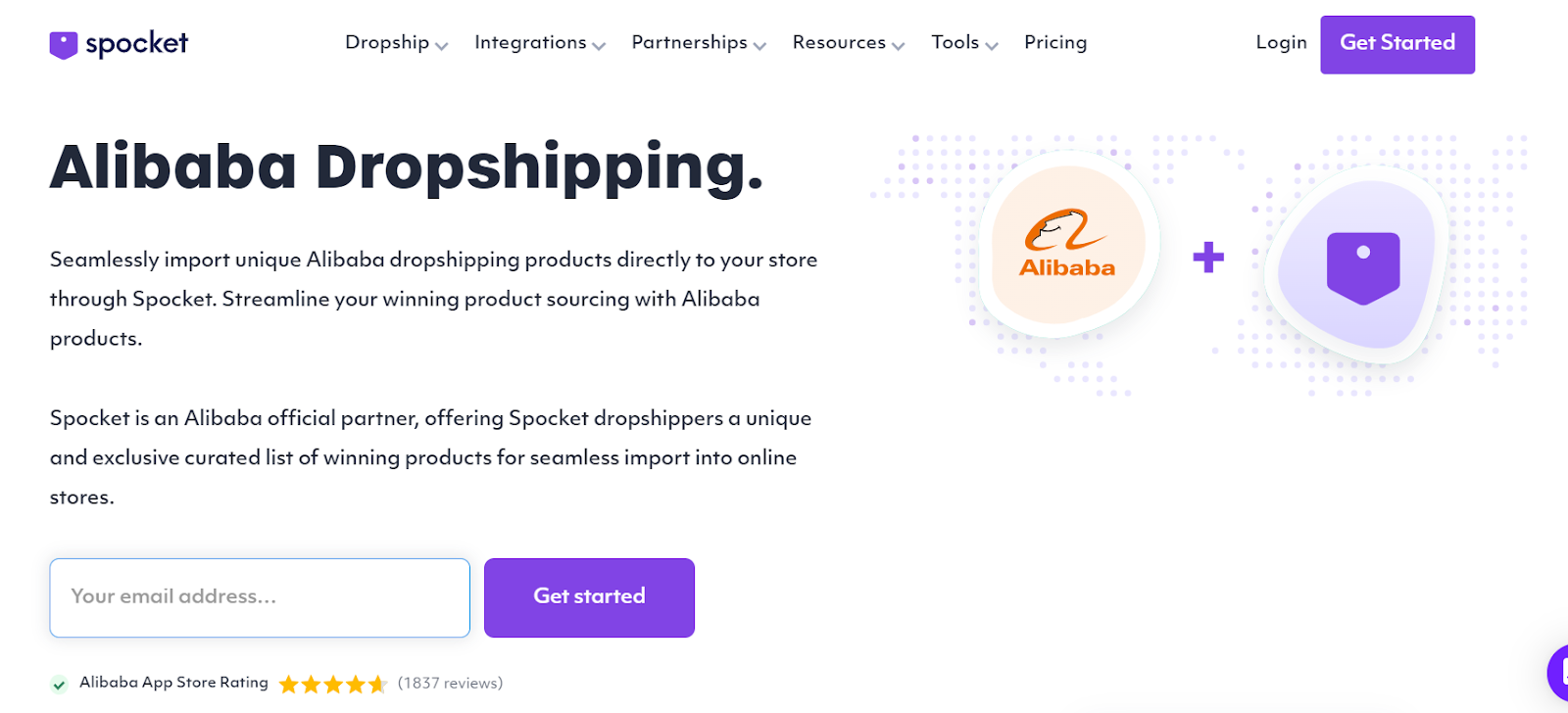 Spocket, arguably the biggest Alibaba dropshipping app in the market today.