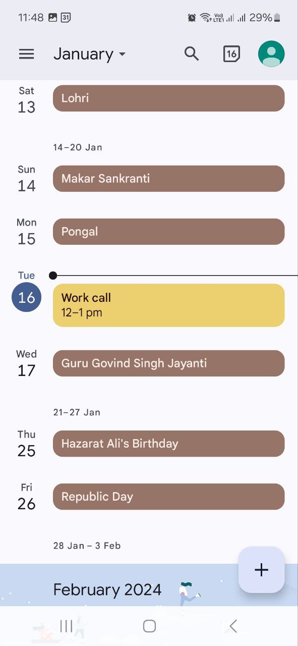 How to change the color scheme in Google Calendar - On Android