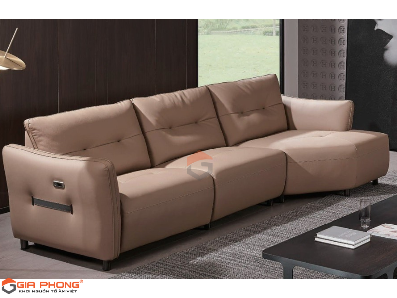 Ghế sofa da màu nâu - Tạo cảm giác sang trọng và tinh tế cho không gian sống