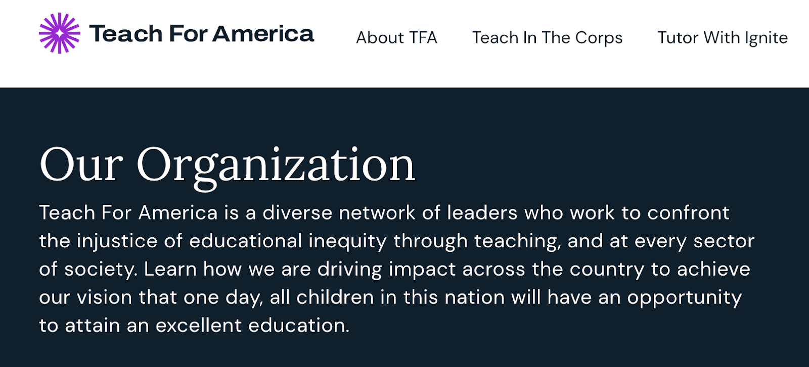  Teach for America