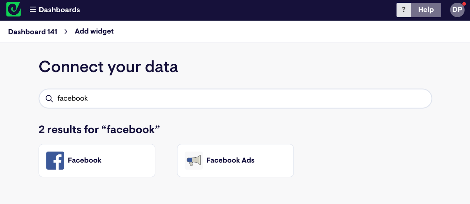 Facebook Ads data sources