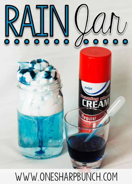 Teach your kindergarten students all about rain and clouds using this rain experiment for kids! Perfect for a rainy day this spring, or as a complement to your weather activities! Follow these super simple steps using common household items!