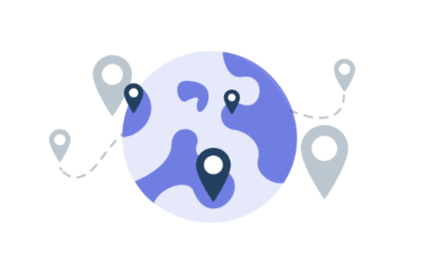 An illustration of IP geolocation