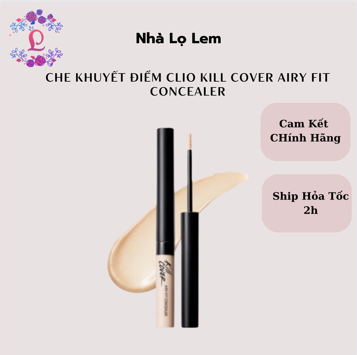 Kem che khuyết điểm CLIO Kill Cover Airy Fit Concealer