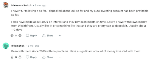 A positive Wealthfront Cash Account review from someone who has earned a profit on their investments. 