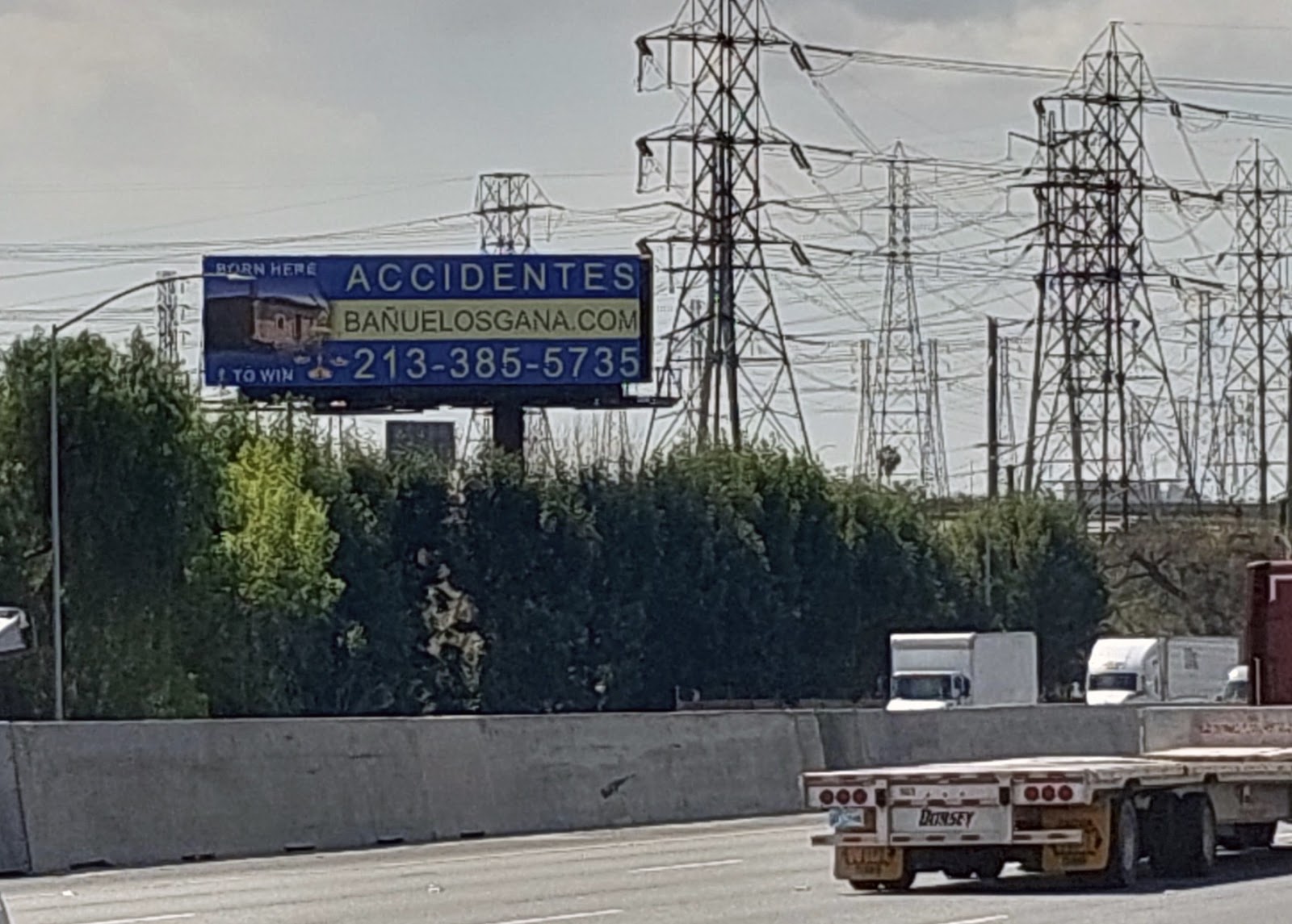 Highway billboard in Los Angeles