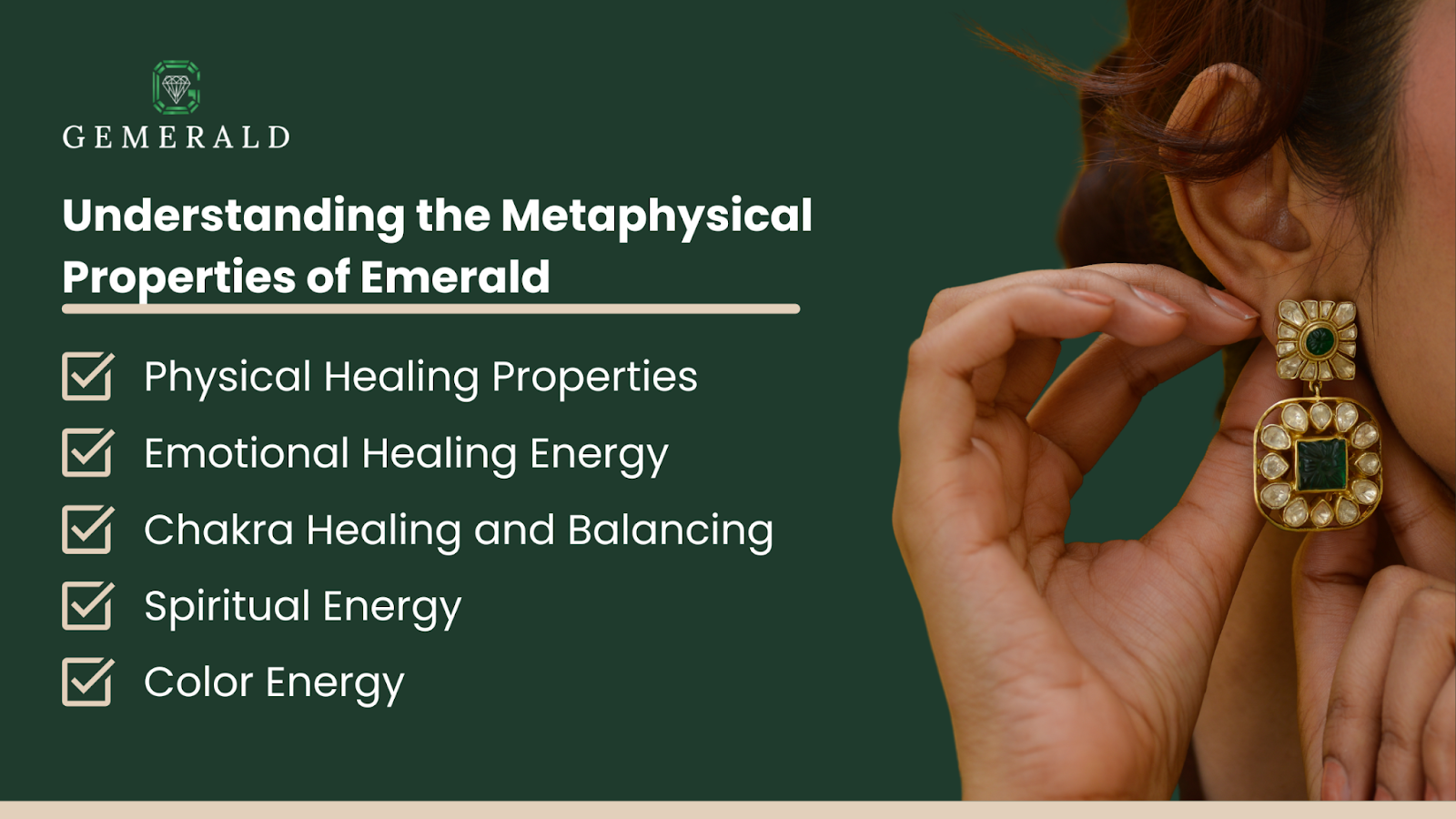 Infographic on Understanding the Metaphysical Properties of Emerald