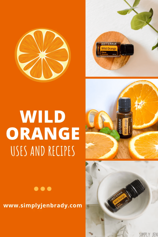 Wild Orange essential oil has so many uses! This blog posts gives 9 uses and has links to over a dozen recipes using Wild Orange essential oil.