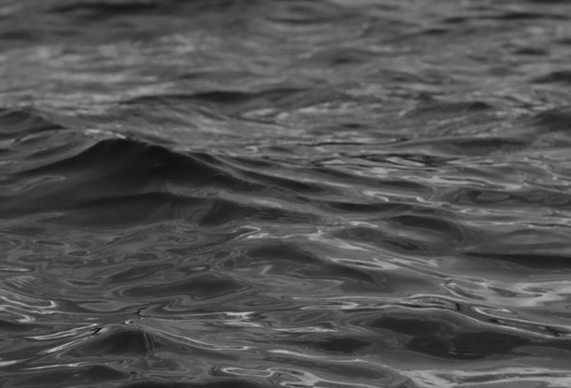 A zoom and cropped in shot of the rendered water on the album cover for Kelela's Raven.