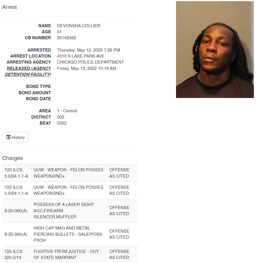 A screenshot of a police report
Description automatically generated