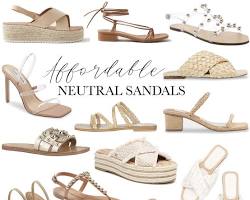 Image of neutral sandals