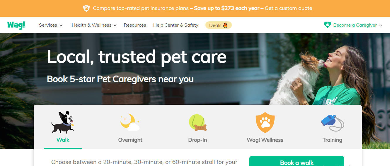 Wag Pet Care app