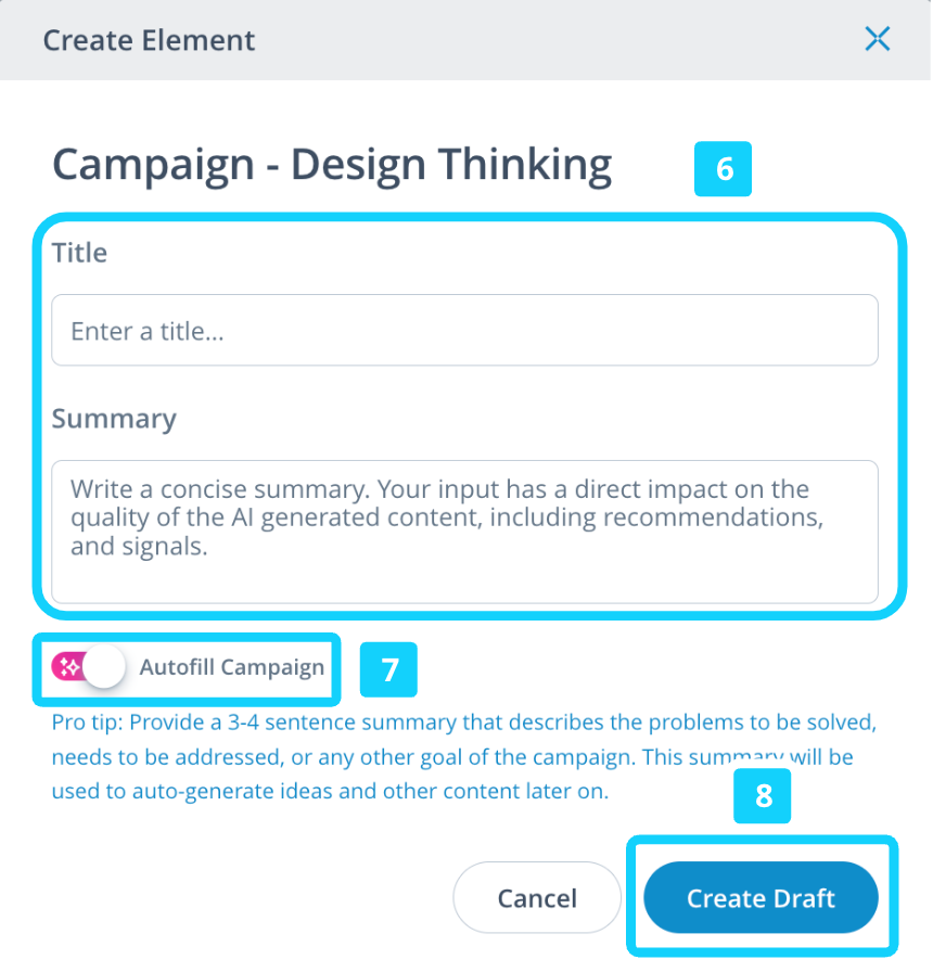 campaign - design thinking