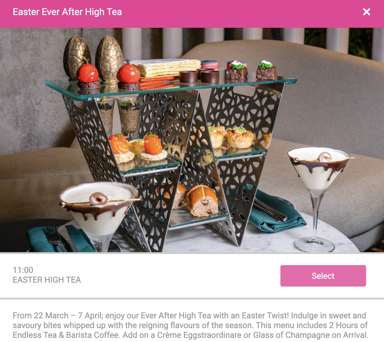 easter high tea