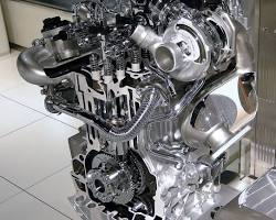 Modern diesel engine with integrated turbo: